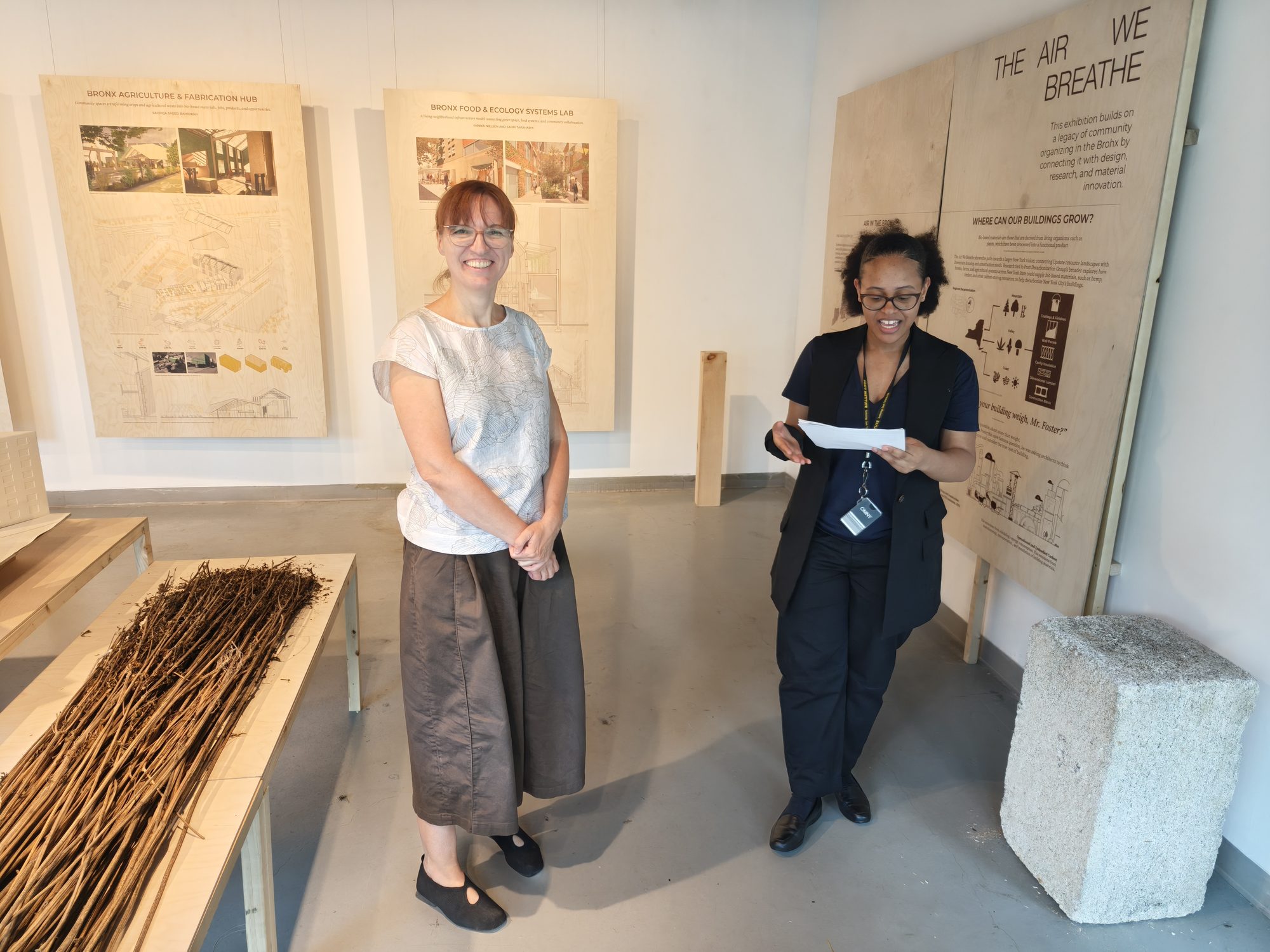 The Air We Breathe — visitors at the opening