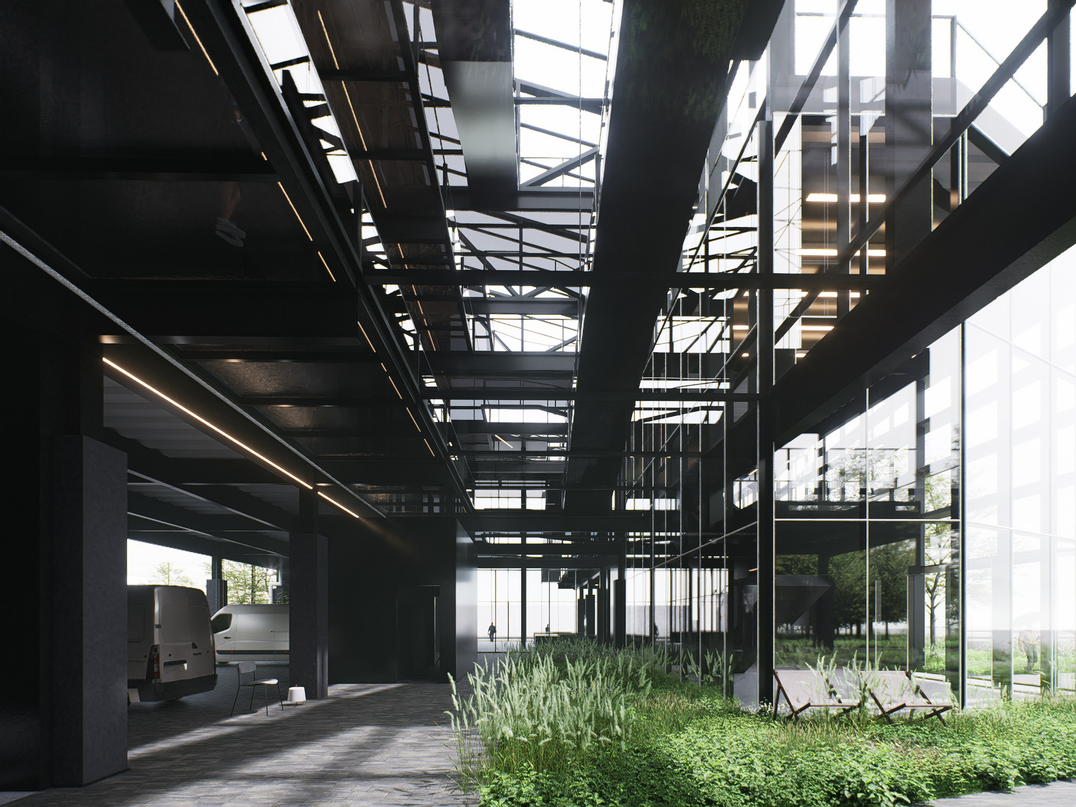 Frameworks of Memory courtyard