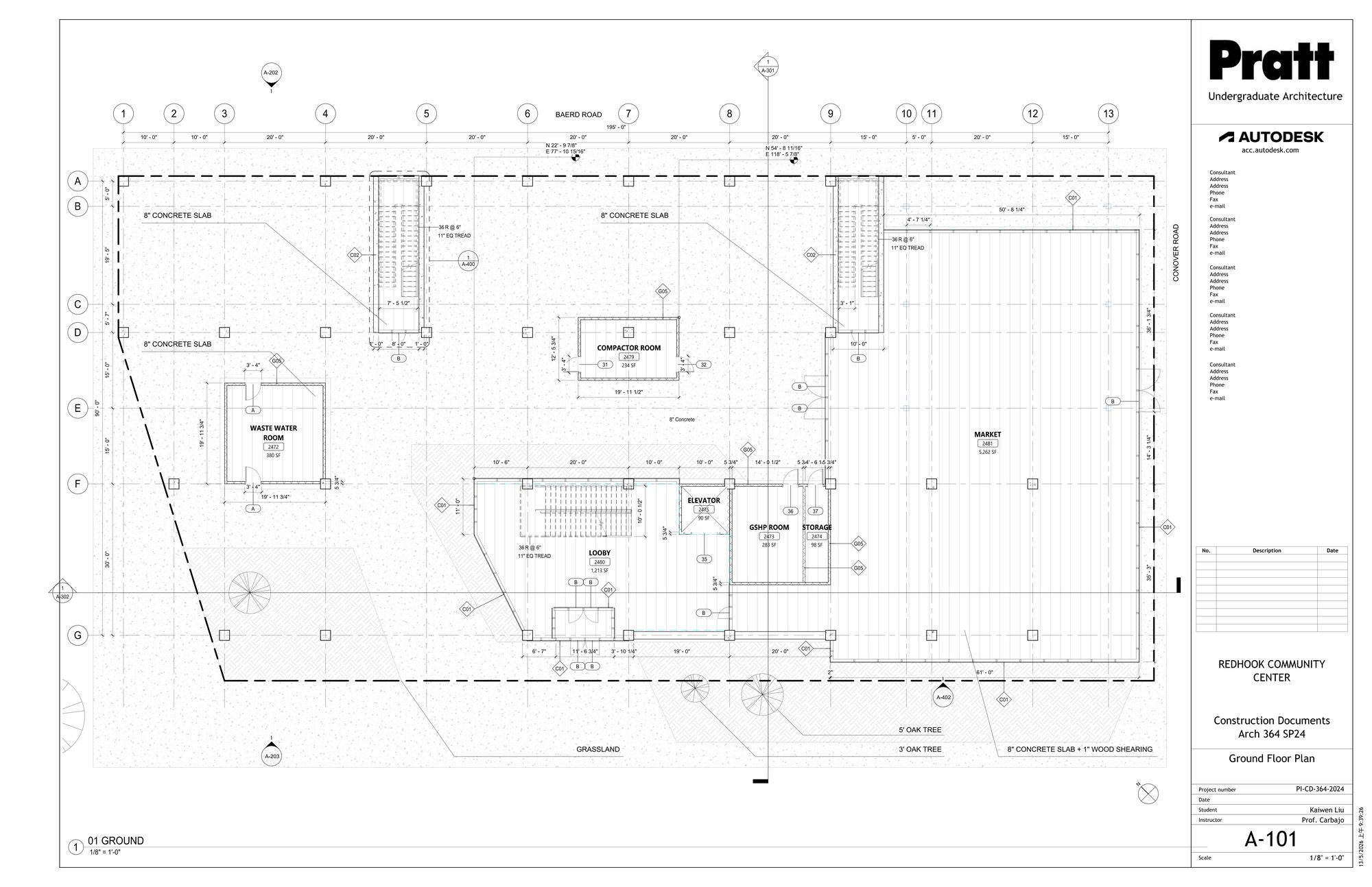 Community Market — technical drawing