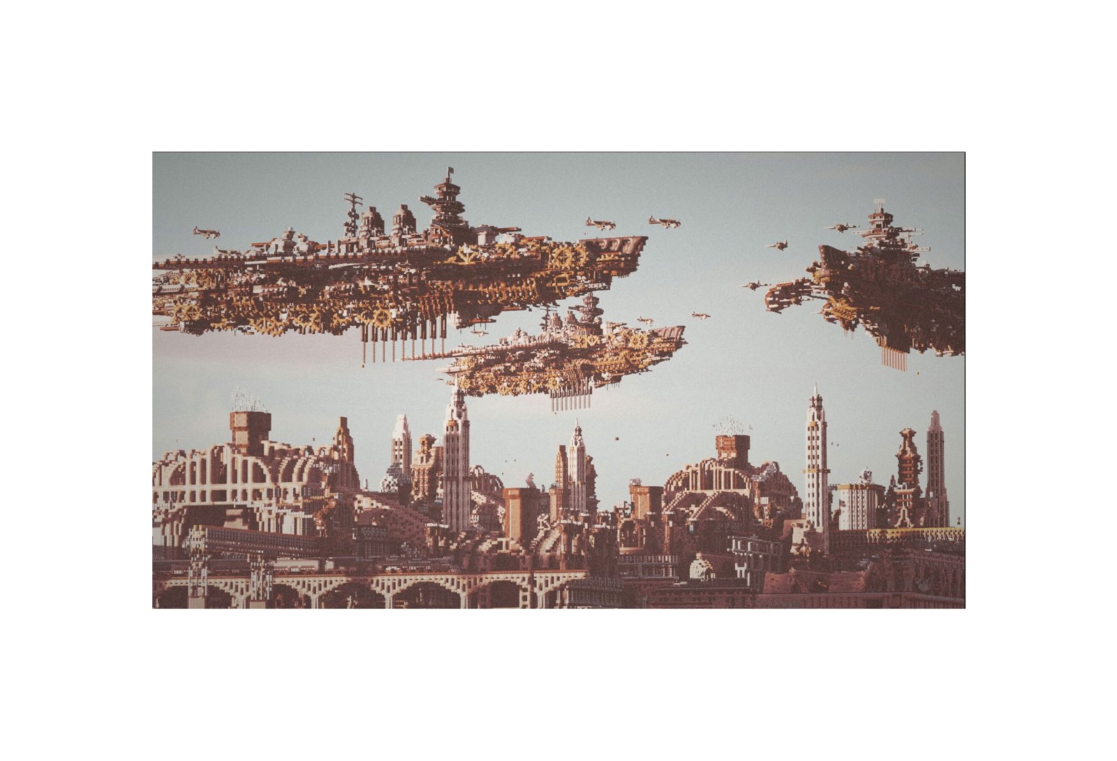 Automata's Heart — airships over the city