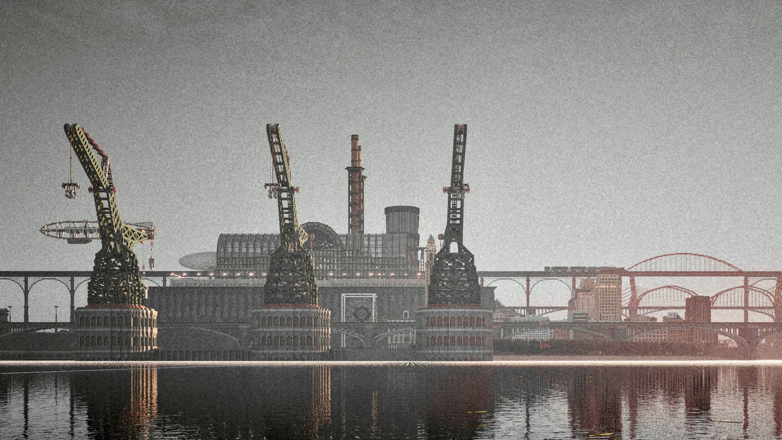 Automata's Heart — cranes and power works