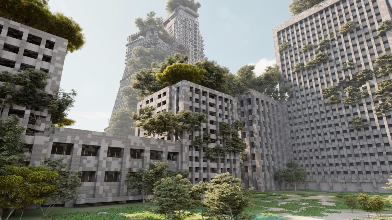 Dawn Elegy — overgrown high-rises