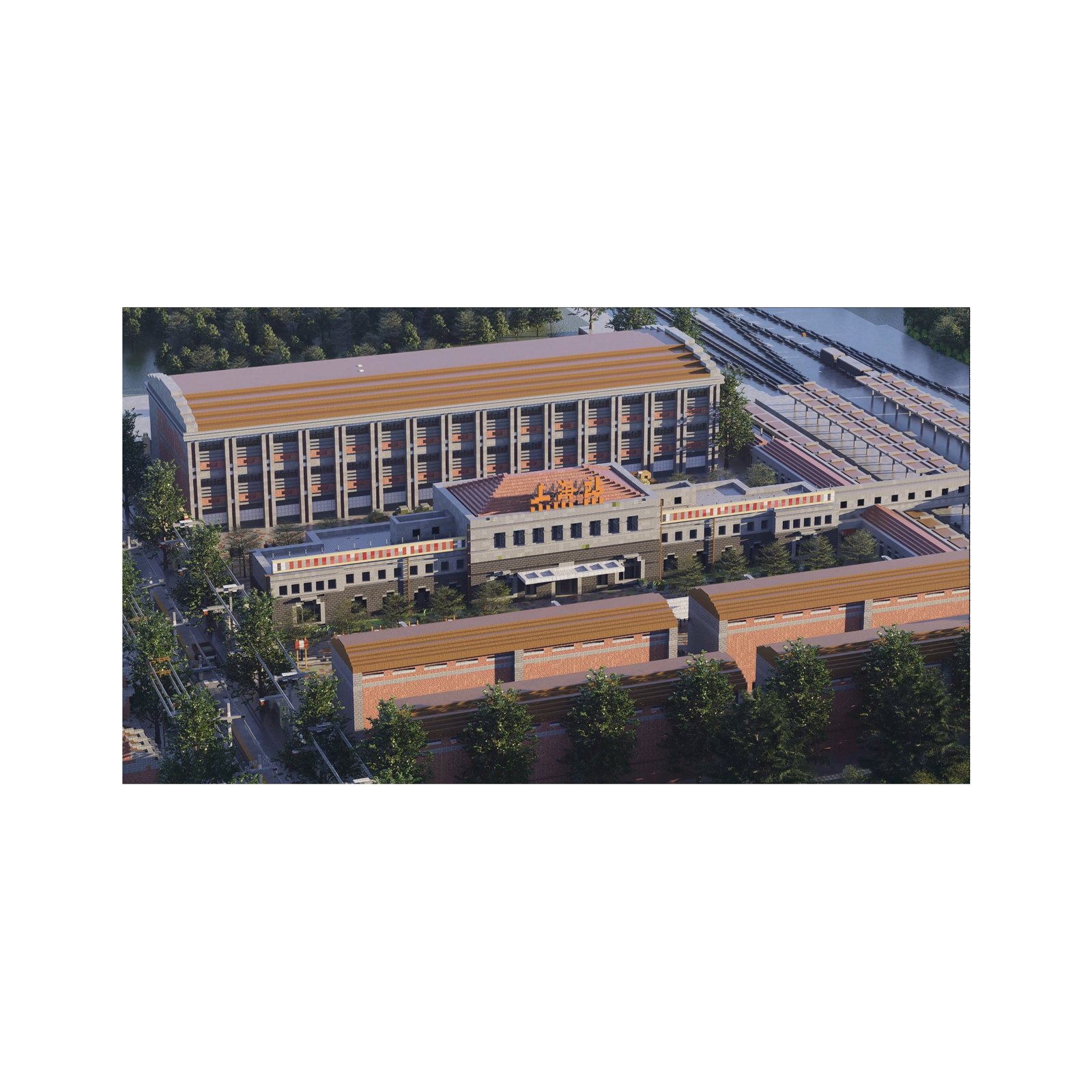 Pixel Westward — main building detail