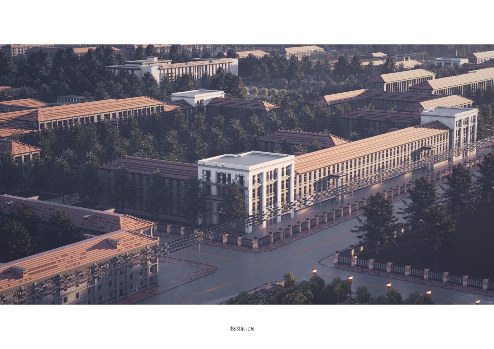 Pixel Westward — main hall and square
