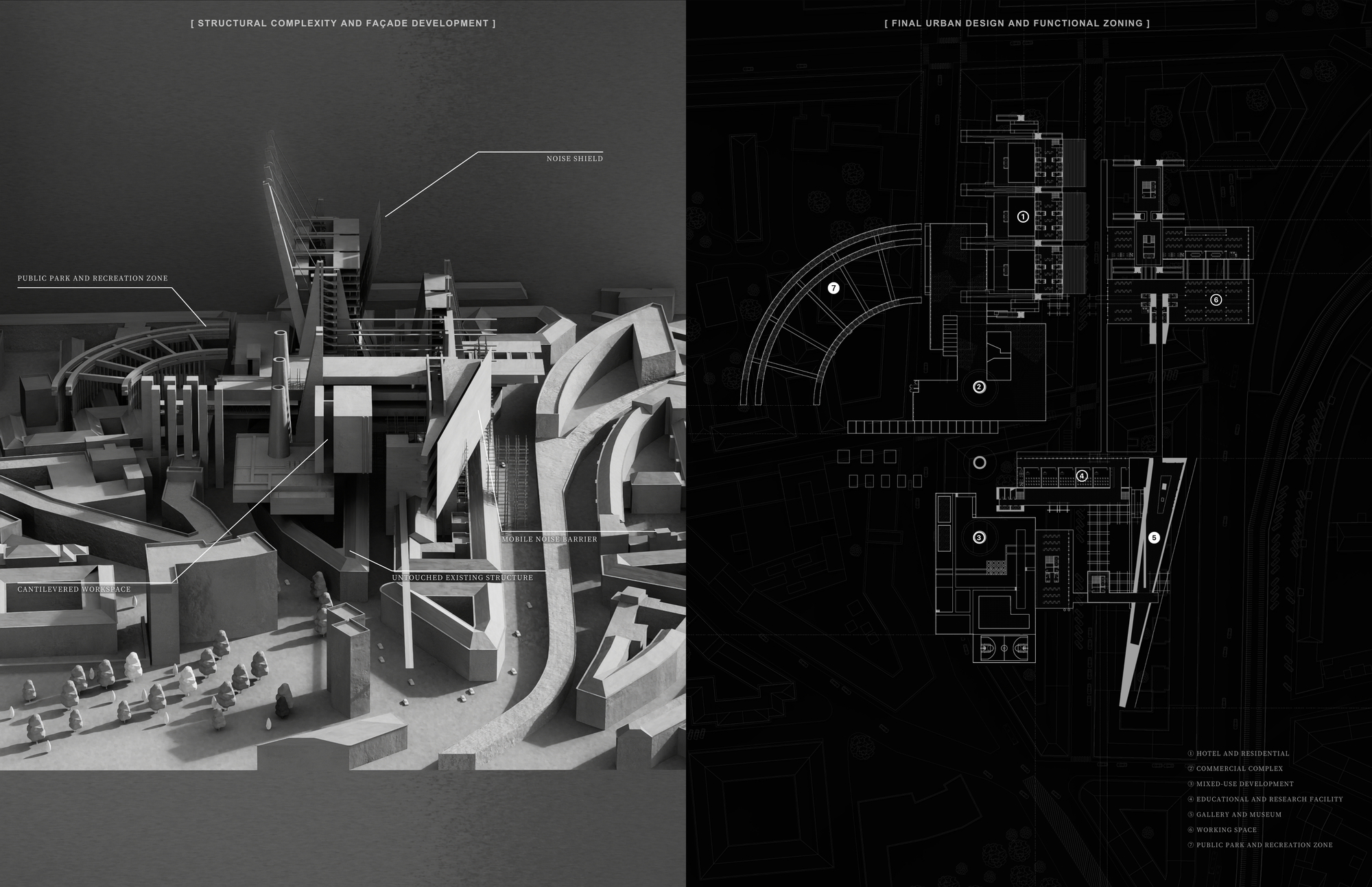 Skyhaven — aggregation axonometric